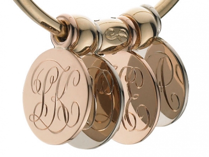The Initially Collection hand engraved bangle
