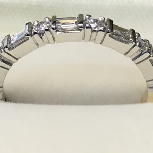 Round & Baguette Diamond Eternity Ring